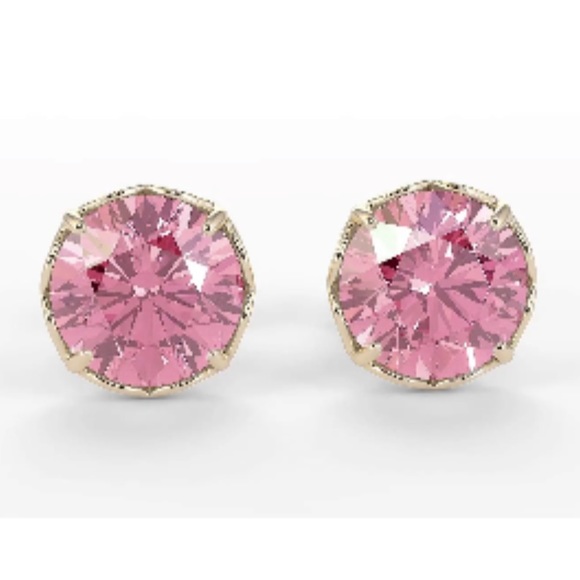 New Kate Spade Crystal Stud pink Earrings - Picture 2 of 13